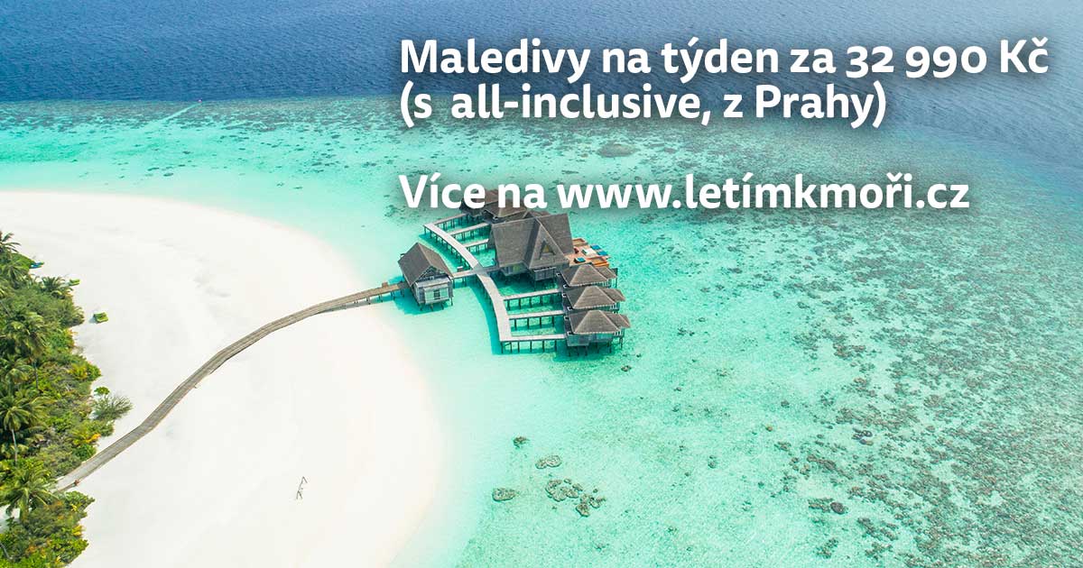 Maledivy na týden s plnou penzí na atolu Jižní Ari za 32 990 Kč