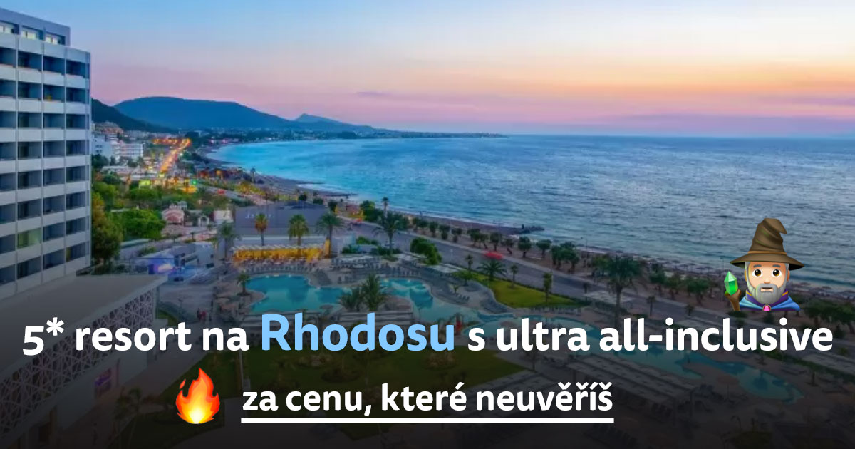 Ultra All-inclusive v 5* resortu na řeckém Rhodosu za 20 290 Kč